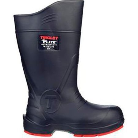 TINGLEY RUBBER FliteÂ Knee Boot, Size 15, 15"H, Composite Toe, Chevron-PlusÂ Outsole, Blue W/ Red Sole 26256.15
